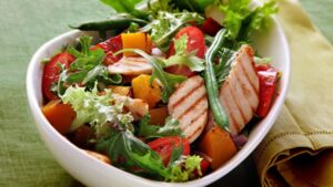 Salada de frango - receita fitness